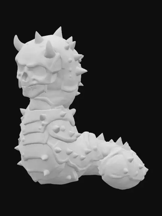 3D model for Armored Skull Serpent