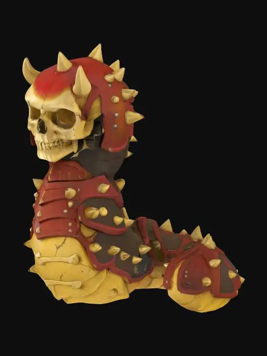 3D model for Armored Skull Serpent