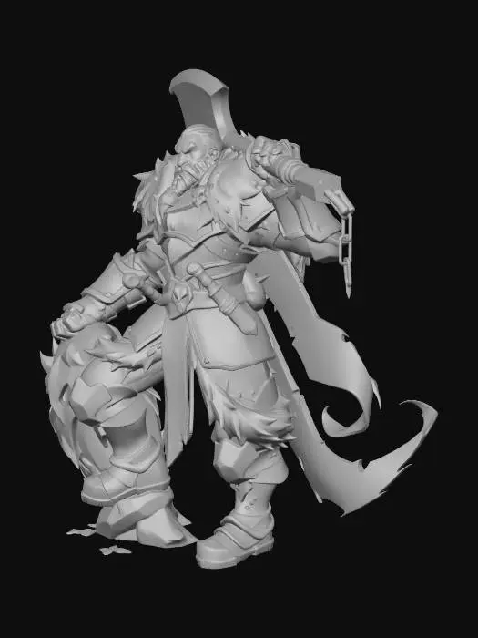 3D model for Frostbeard Warlord
