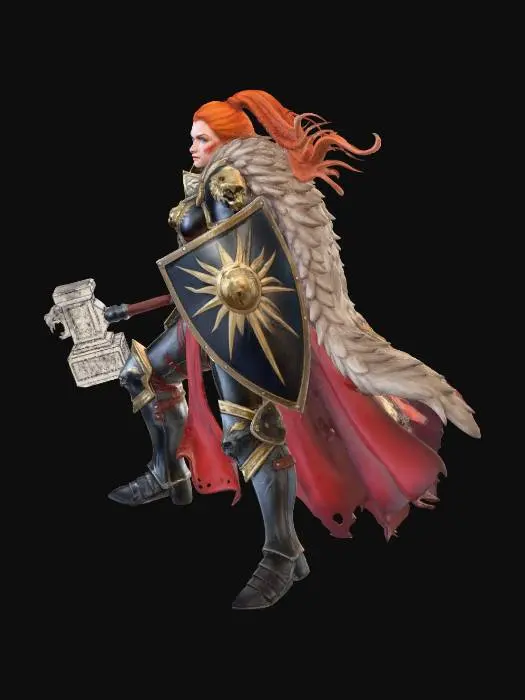 3D model for Paladin of the Sun