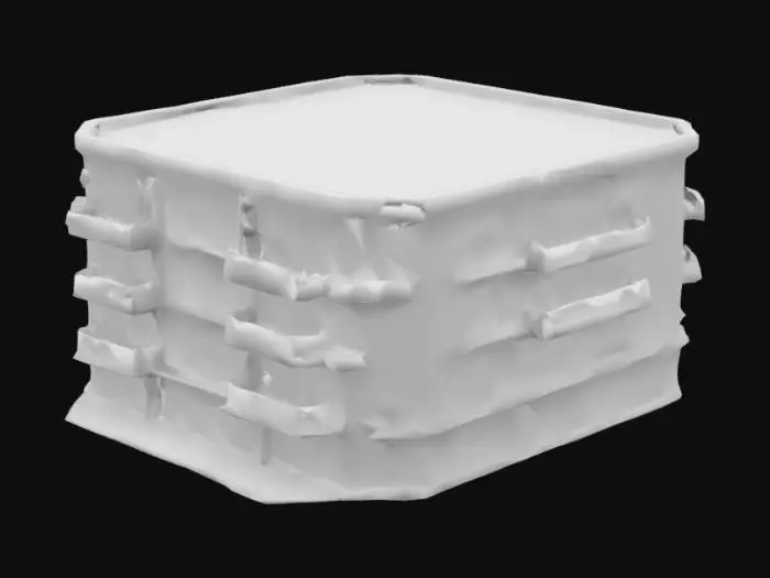 3D model for Corner Building in the City