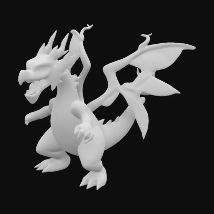 3D model for Fusion Charlizard and Gyarados. The Fusion Pokemon have Wings like Charlizard and Tail like Gyarados and body like combination of both and have greater height than both of the Pokemons. I need for Minecraft Pixelmon Mod