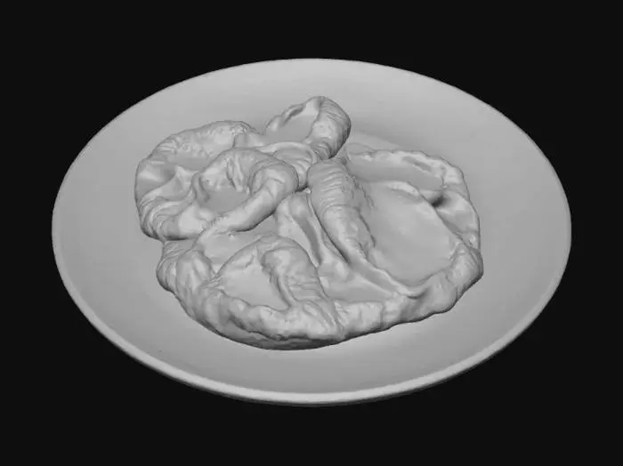 3D model for Assiette de muqueuses en état de putréfaction , #Halloween2025#