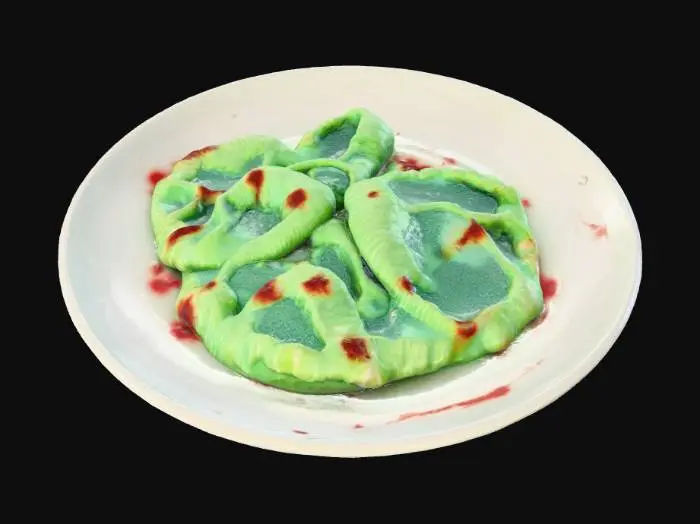 3D model for Assiette de muqueuses en état de putréfaction , #Halloween2025#