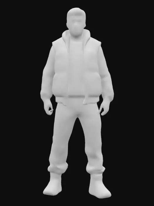 3D model for #game figure#,  Ultra-réaliste, marty mcfly, le personnage du film "retour vers le futur".  Corps entier, Conçu pour les jeux vidéo, Texture réaliste et très détaillée, Art numérique, Détails fins, Lignes épurées, Couleurs vives, Corps entier. #game figure#, 