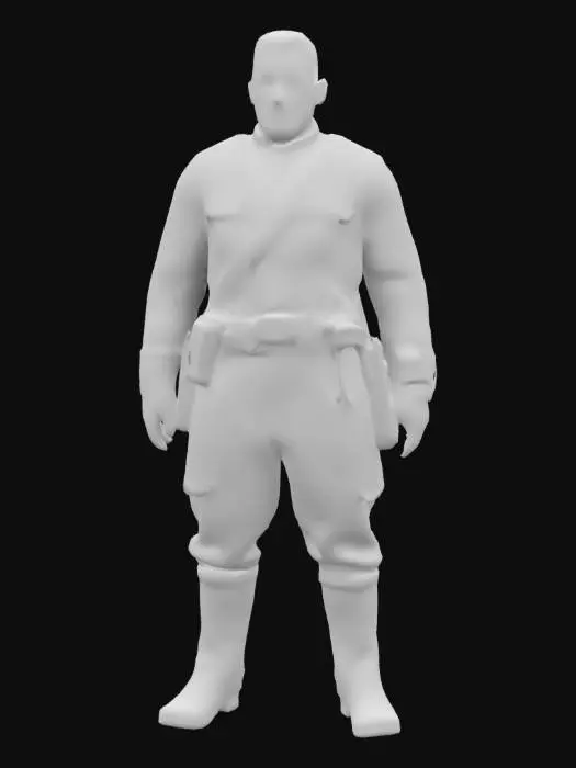 3D model for #game figure#, Ultra-réaliste, Soldat American de l'Armée de l'Union en 1861. Tenue de soldat bleu sale et usée à cause des combats . Attitude fière mais fatigué par les combats.
Corps entier, Conçu pour les jeux vidéo, Texture réaliste et très détaillée, Art numérique, Détails fins, Lignes épurées, Couleurs vives, Corps entier. #game figure#,