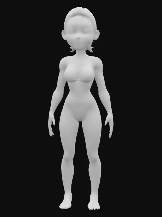 3D model for #AroundTheWorld# Ultra-réaliste, Nymphette Marseillaise,  Corps entier, expression boudeuses, bien proportionné, bien éclairé. Lignes nettes et précises. Textures détaillée. Doigts et orteils précis, couleurs vives, hyperréalisme 4K, conception pour jeux vidéo, qualité supérieure, pas de cheveux, pas de manteau.