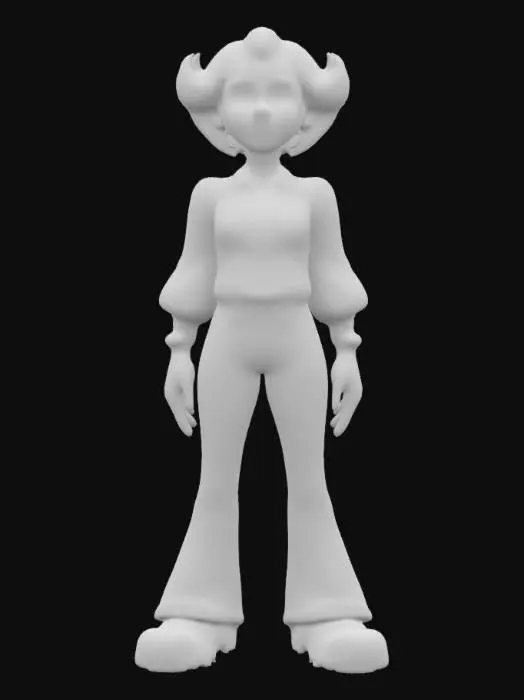 3D model for Style dessin animé, Ultra-réaliste, Vielle bigote de Musique dans la cinquantaine, Style fin de annee 1970 , Posture droite, l'aire coincée . Corps entier, Conçu pour les jeux vidéo, Texture réaliste et très détaillée, A pose, Art numérique, 4k, Détails fins, Lignes épurées, Couleurs vives, Texture très détaillée, Corps entier.