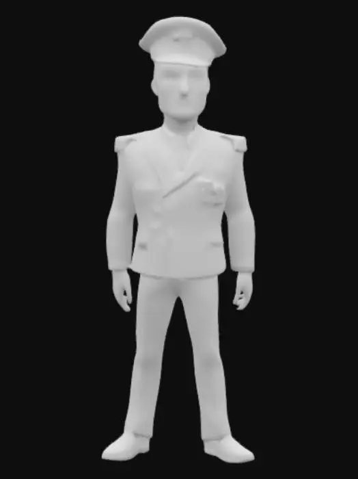 3D model for #ocean#, Style cartoon, Ultra-réaliste, Capitaine smith du Titanic. Pause fière, déterminée. Corps entier, Conçu pour les jeux vidéo, Texture réaliste et très détaillée, Art numérique, 4k, Détails fins, Lignes épurées, Couleurs vives, Corps entier., #ocean#