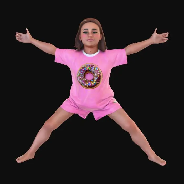 3D model for #PBR#, Ultra réaliste Donuts avec glaçage et Vermicelles en arc-en-ciel , #PBR#