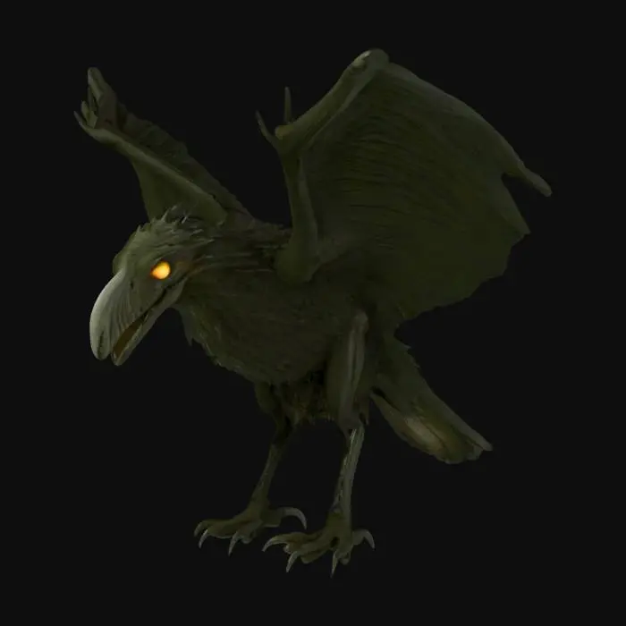 3D model for Un crébain ou crebin, issue du seigneur des anneaux #Halloween2025#