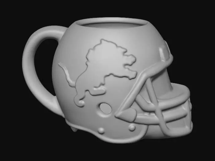 3D model for Football Mug with Lion Logo