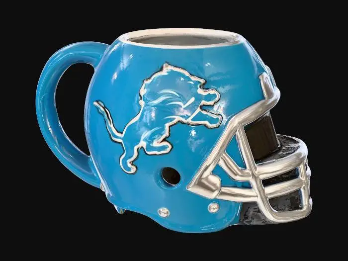 3D model for Football Mug with Lion Logo