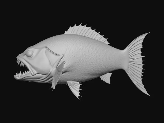 3D model for Fearsome Orange Predator