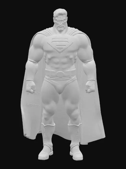 3D model for Superhero Stance