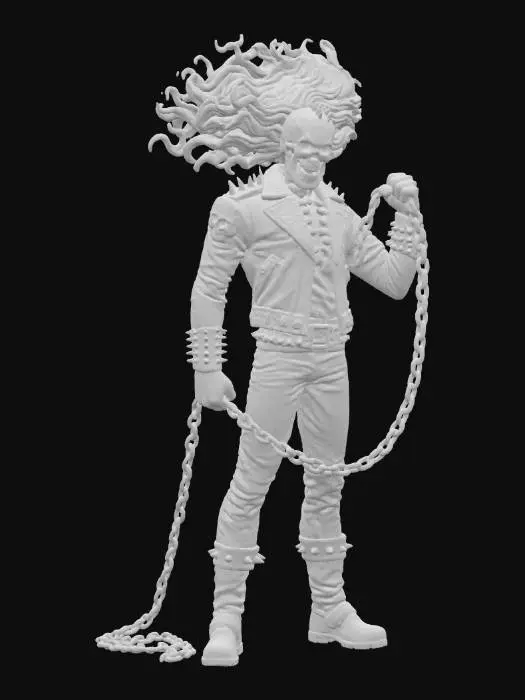 3D model for Flaming Spirit Rider