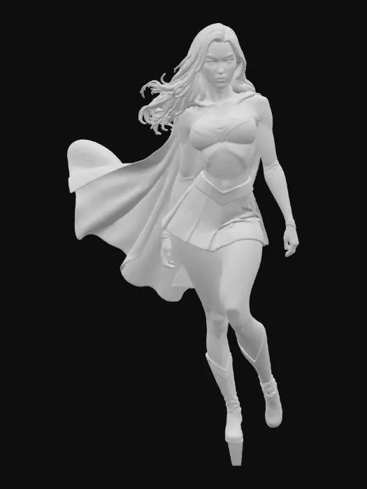 3D model for Heroic Figure in Flight