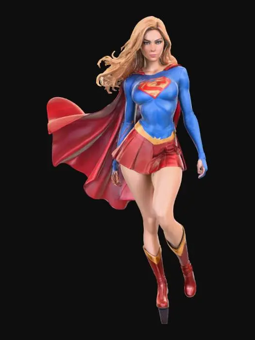 3D model for Heroic Figure in Flight