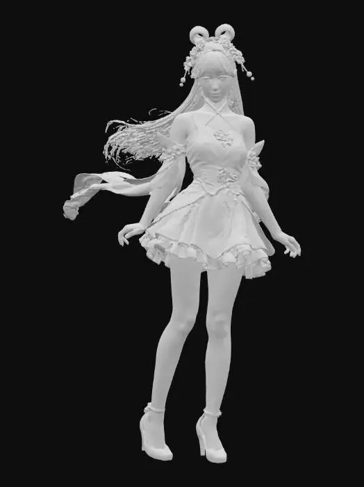 3D model for Graceful Fireworks Celebration