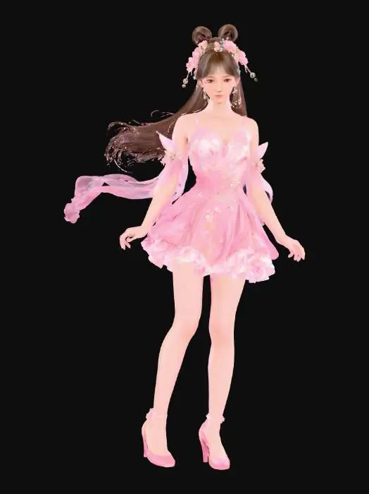 3D model for Graceful Fireworks Celebration