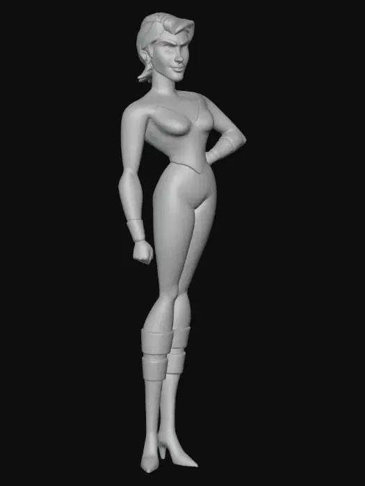 3D model for Cartoon Superhero Woman