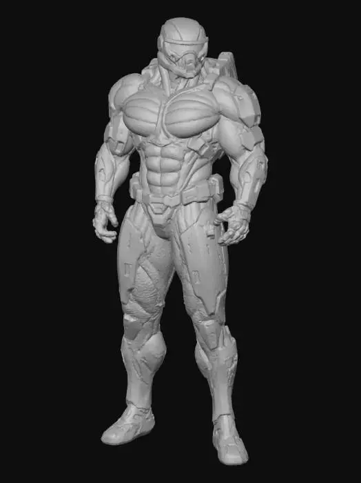 3D model for Cyber Armor Guardian