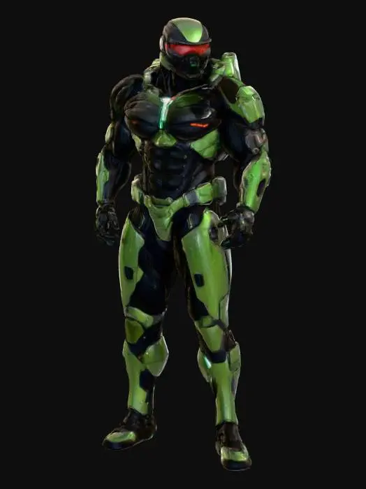 3D model for Cyber Armor Guardian