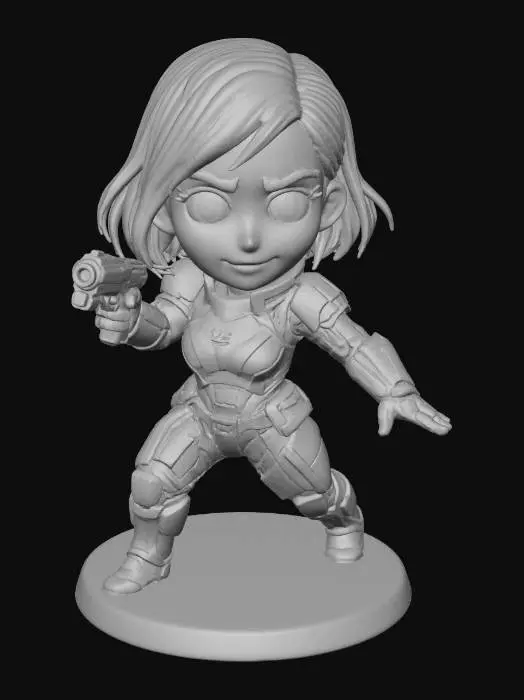 3D model for Space Adventurer Figurine