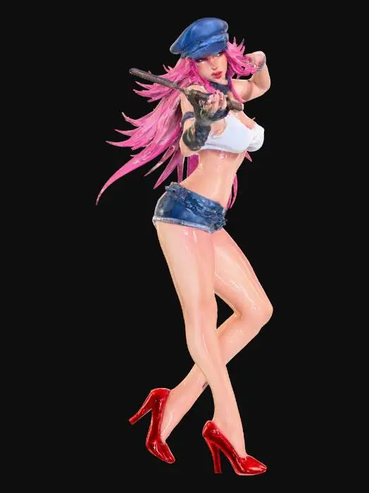 3D model for Final_Fight_MG_Member_Poison