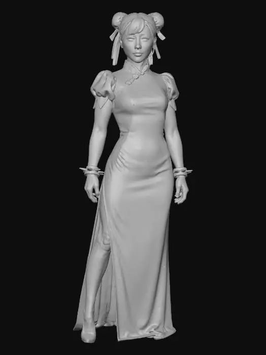 3D model for Chun Li Elegance in Blue