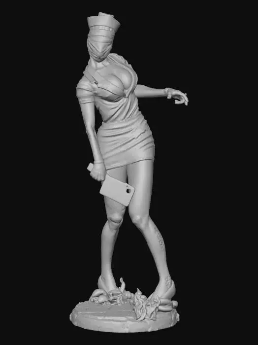 3D model for Silent Nurse Statue