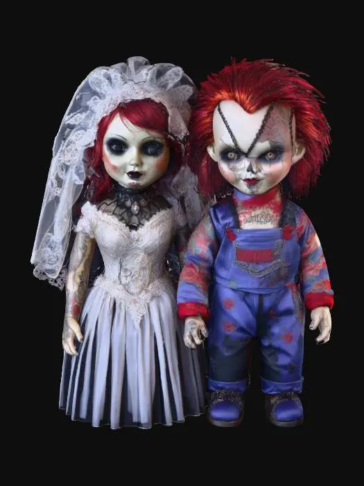 3D model for Eerie Duo Portrait