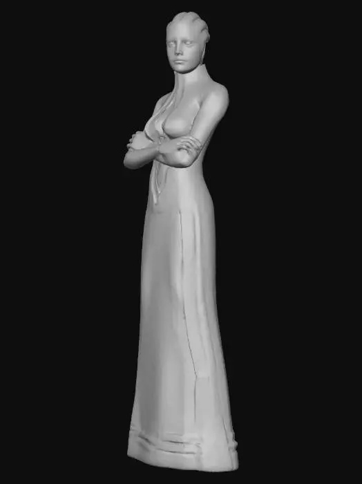 3D model for Alien_Figure_in_White_1030131246