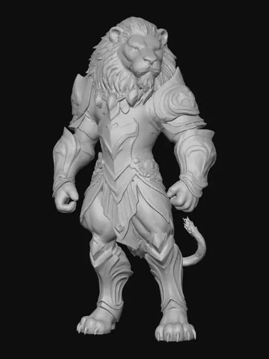 3D model for Lion Warrior