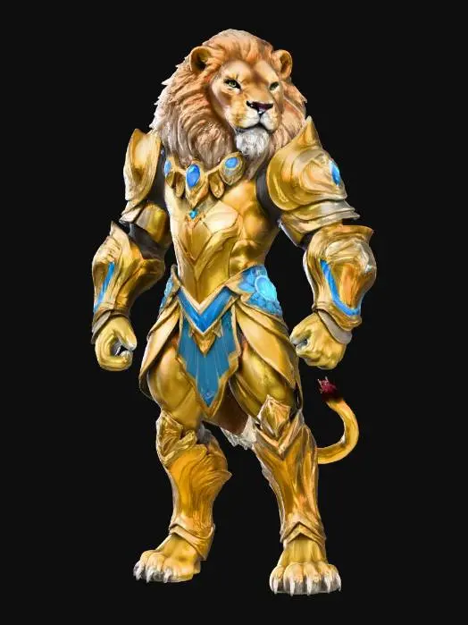 3D model for Lion Warrior