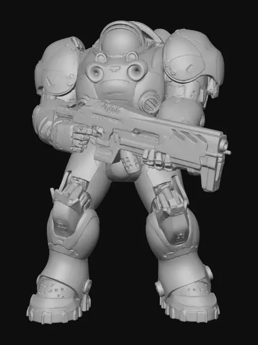 3D model for Armored Warrior