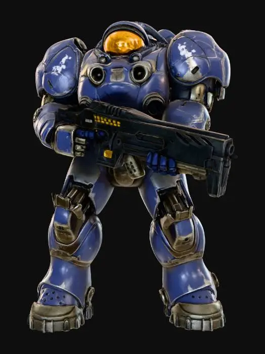 3D model for Armored Warrior