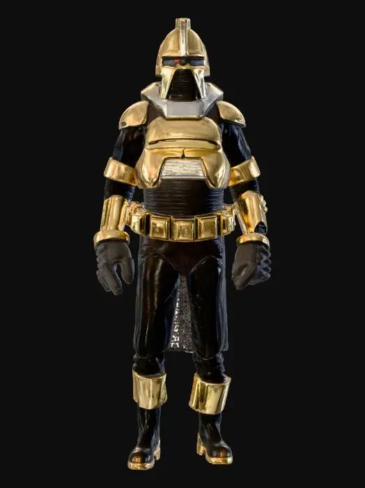 3D model for Gold Cylon Commander