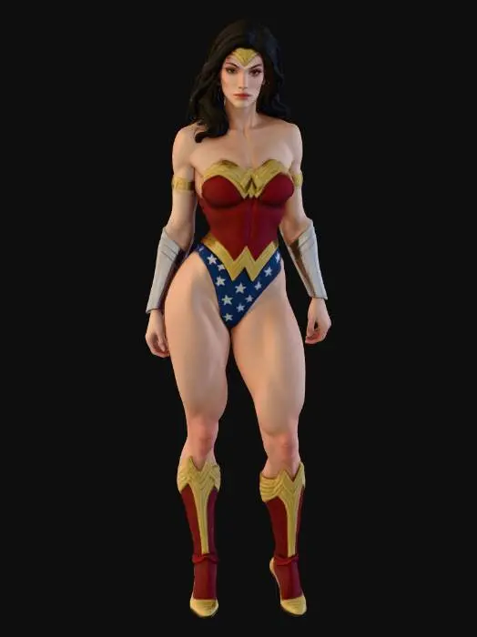 3D model for Wonder Warrior