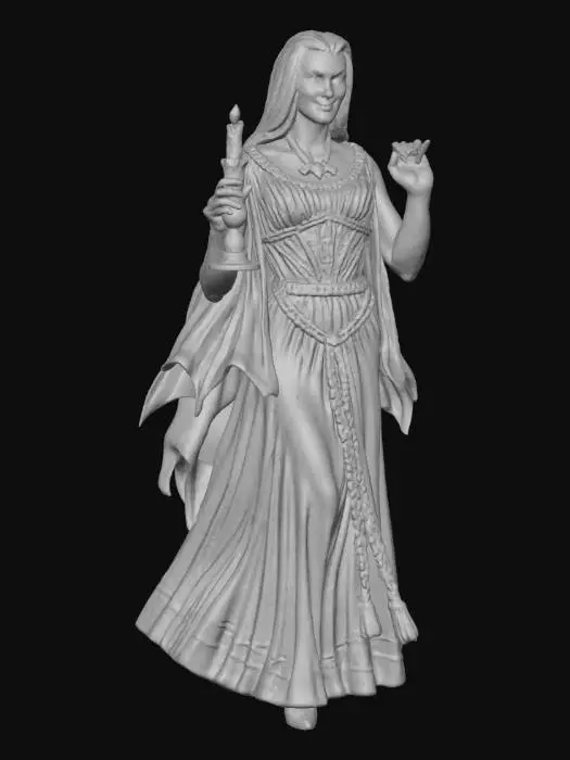 3D model for Mystical Night Statuette Lily