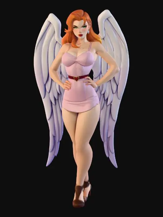 3D model for Angel in Pink