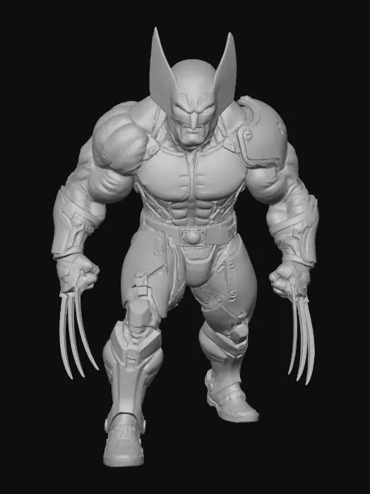 3D model for Fierce Warrior in Armor