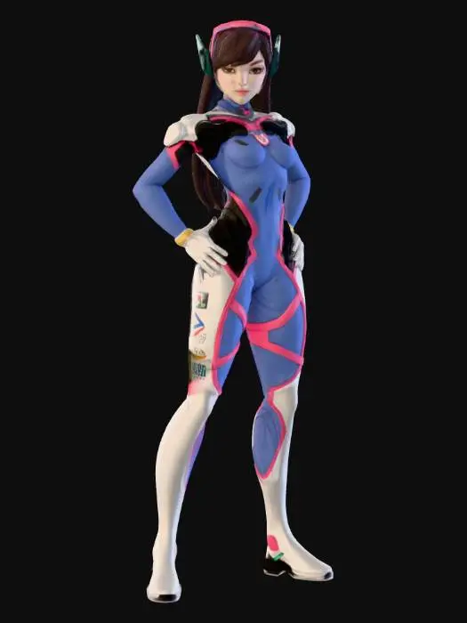 3D model for Cosmic Gamer Heroine