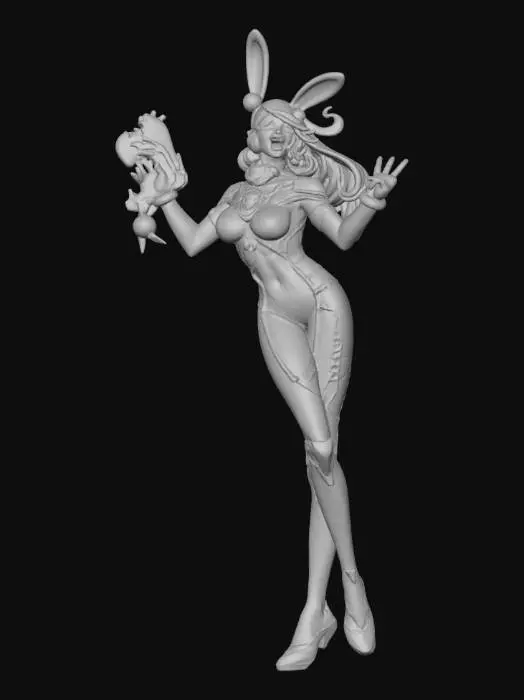3D model for Gamer Bunny Heroine