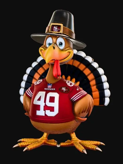3D model for Turkey Touchdown, #Thanksgiving#