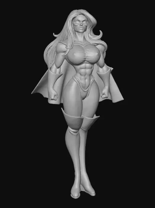 3D model for American Mom Superheroine Patriot