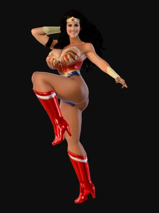 3D model for Superheroine_Pose_1128235410