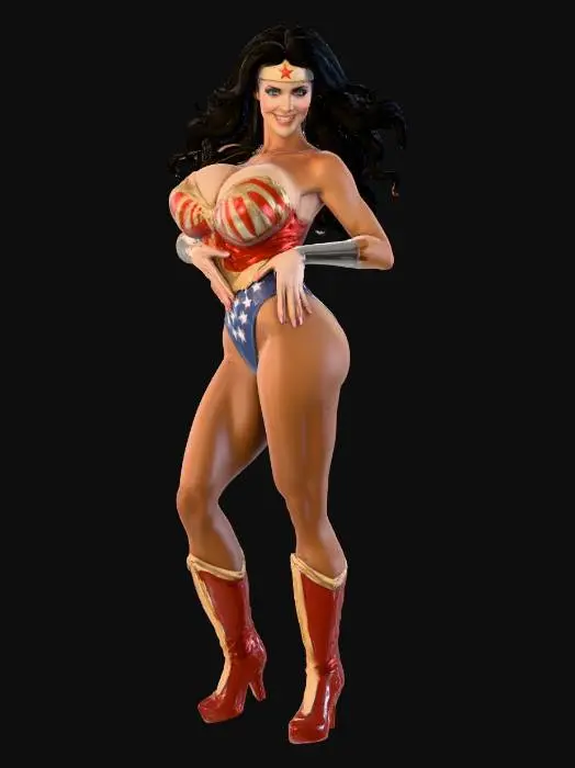 3D model for Wonder_Warrior_1204011249