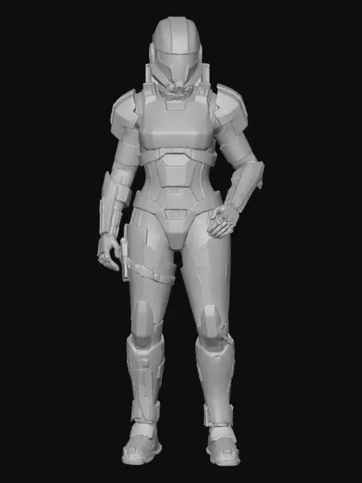 3D model for Futuristic Armor Sentinel
