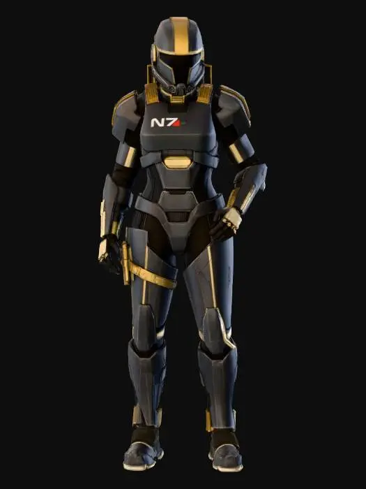 3D model for Futuristic Armor Sentinel
